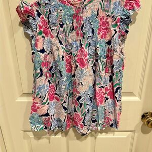 Floral Smocked Blouse